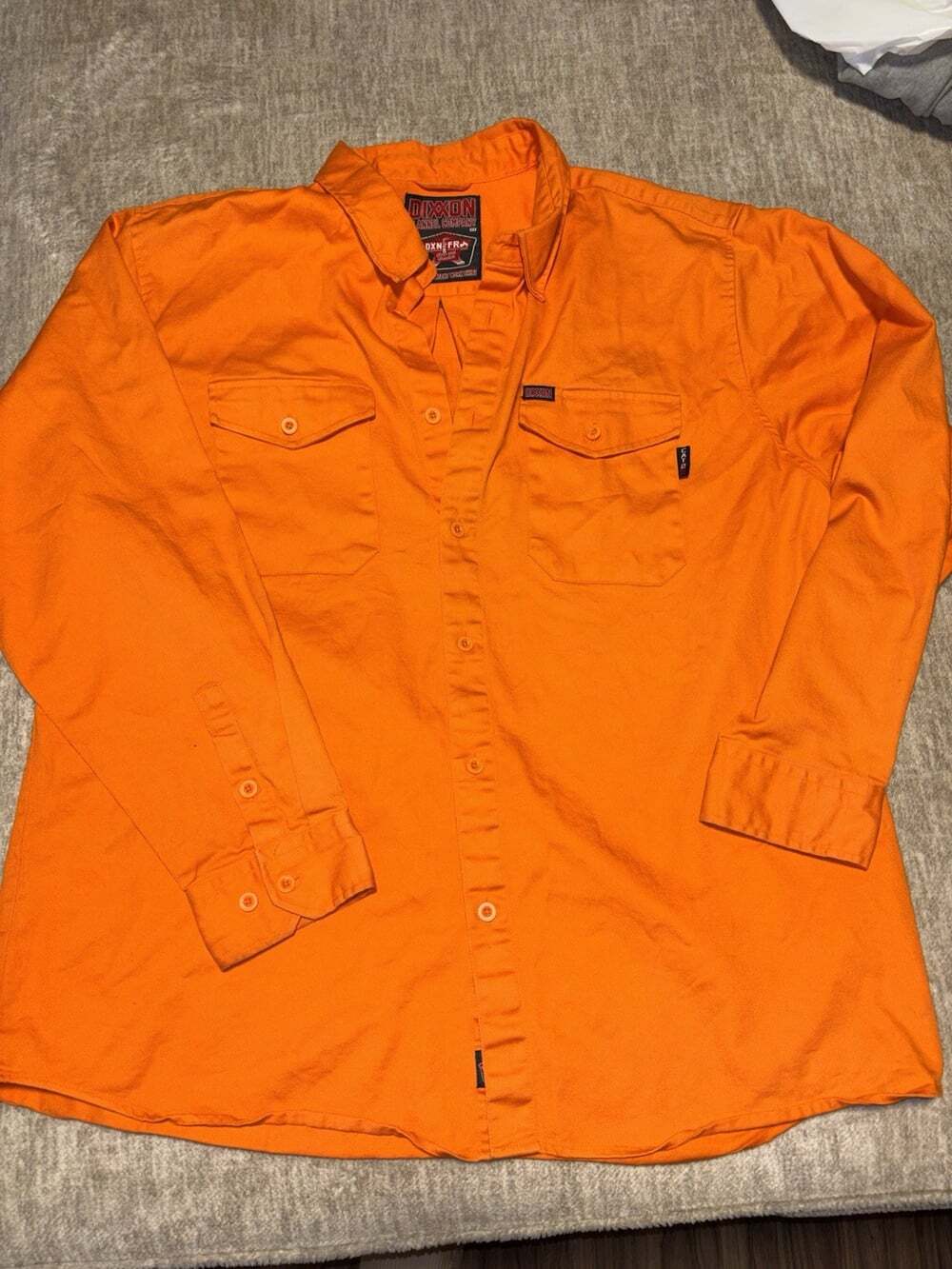 Dixxon WorkForce FR Flame Resistant Orange Work Shirt Men's 3X Long Sleeve